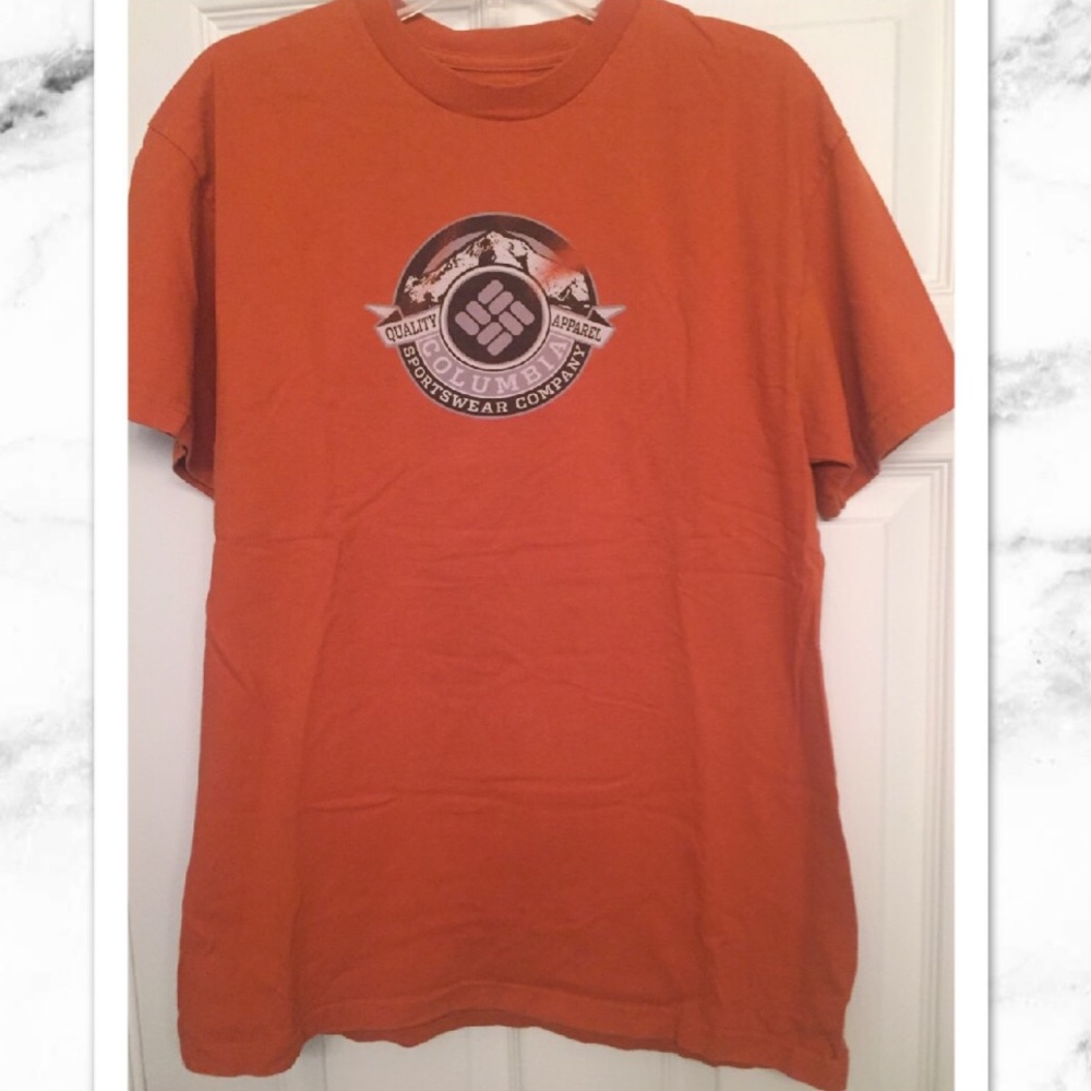 COLUMBIA orange tee